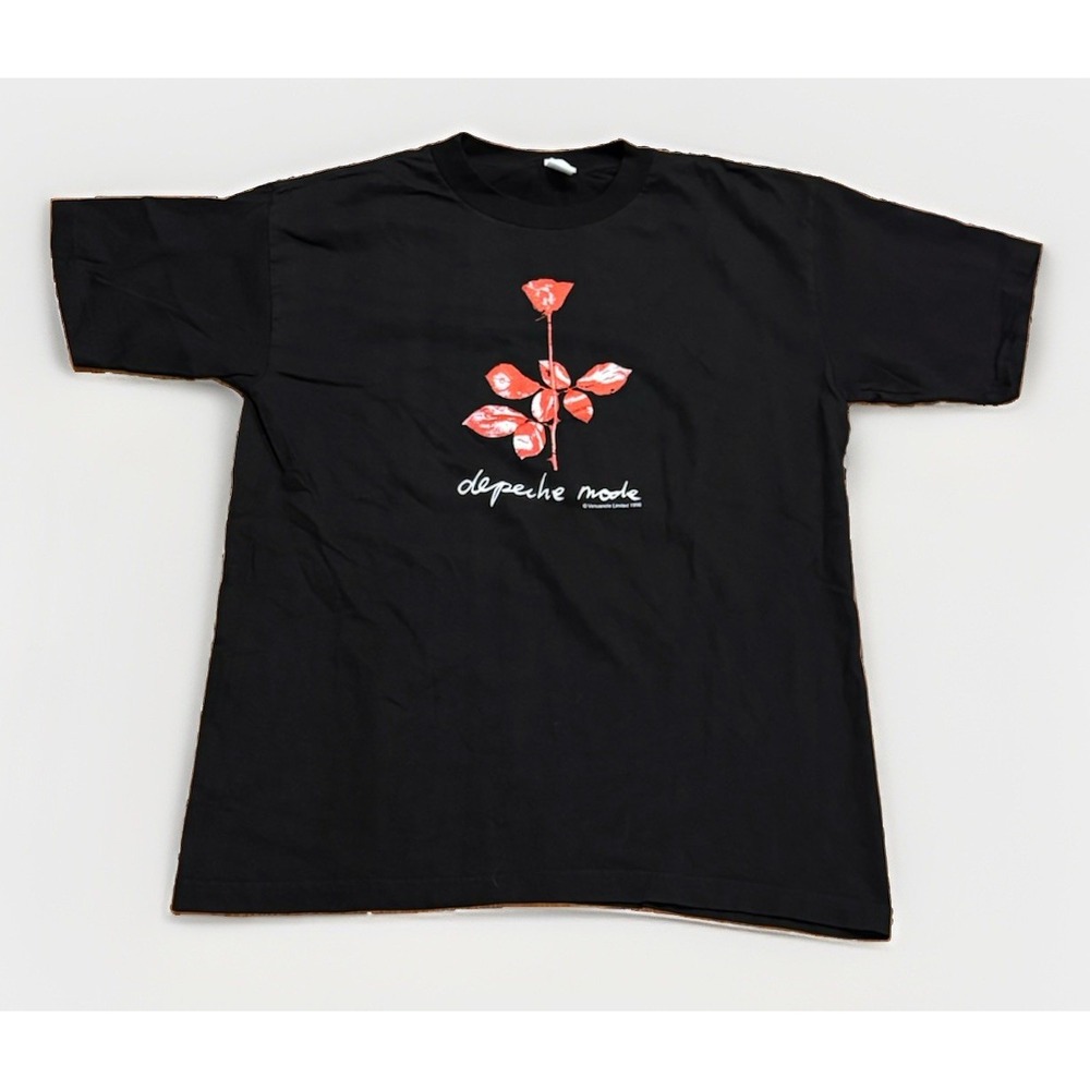 Vintage 90s Depeche Mode The Singles Tour Concert Tee Shirt 1998 Size Large Mint